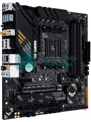 Материнская плата ASUS TUF GAMING B550M-PLUS WI-FI II, AM4, AMD B550, 4xDDR4, 4xSATA, 2xM.2, 1xPCIe 4.0 x16, 1xPCIe 3.0 x4, 1xPCIe x1, 1xDP, 1xHDMI, 1x 2.5Gb LAN, 1xUSB-C 3.2 Gen 2, 4xUSB-A 3.2 Gen 1, 2xUSB-A 2.0, 5x3.5 мм, TOSLINK, 7.1, mATX
