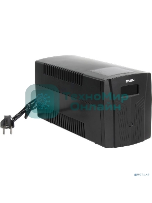 Источник бесперебойного питания UPS Sven Pro 1500 (1000 WA, LCD, USB, RG-45, 3 евро розетки)