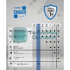 Удл. PC 0,5 м, 2 р с/з, с вык.16А, 3USB, бел. кв SPG5-A4