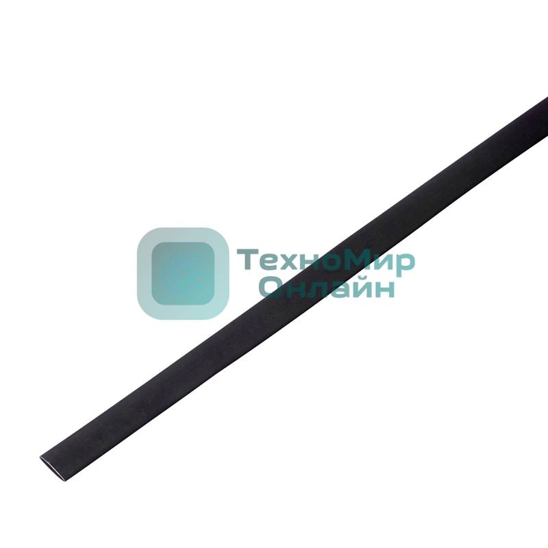 Термоусадочная трубка PROconnect 10/5,0 мм, черная, упаковка 50 шт. по 1 м