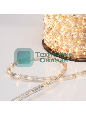 Дюралайт Neon-night LED, свечение с динамикой (3W) - теплый белый, 24 LED/м, бухта 100м