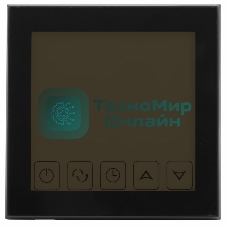 Терморегулятор сенсорный с автоматическим программированием Rexant, R200B, черный