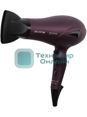 Фен Polaris PHD 2010Ti Megapolis Collection фиолетовый, 2100 Вт, ионизация
