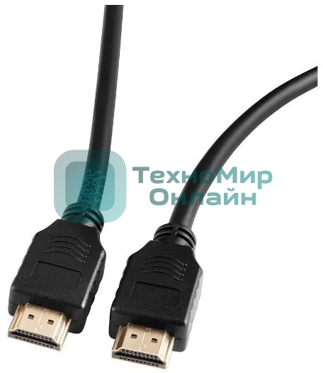 Кабель аудио-видео Ultra HD HDMI (m)/HDMI (m) 2м. позолоченные контакты черный