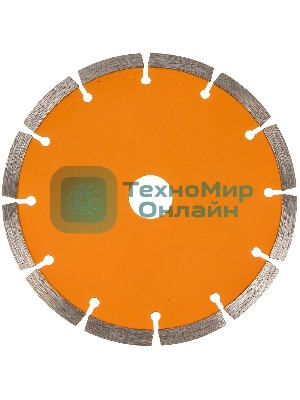 Диск Вихрь алмазный отрезной сегментный СТАНДАРТ, 150 х 22,2 мм, сухая резка 73/10/3/14