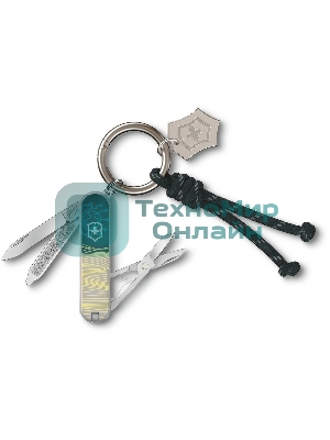 Нож перочинный Victorinox Classic SD New York Style (0.6223.E223) 58мм 7 функций зеленый подар.коробка