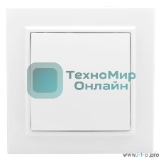 Выключатель 1-клавишный СП,10А, белый EKF Basic Минск