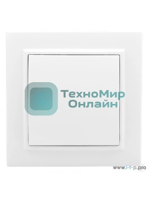 Выключатель 1-клавишный СП,10А, белый EKF Basic Минск