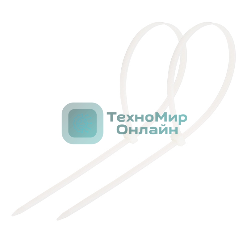 Хомут-стяжка кабельная нейлоновая PROconnect 200 x3,6 мм, белая, упаковка 100 шт.