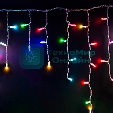 Гирлянда Neon-night Айсикл (бахрома) светодиодный, 4,8 х 0,6 м, прозрачный провод, 230 В, диоды RGB, 176 LED