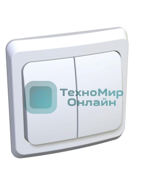 Выключатель 2-кл. СП Этюд 10А IP20 с индик. белый SchE BC10-006B