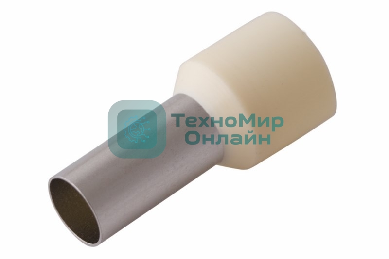 Наконечник штыревой втулочный Rexant изолированный F-12 мм 16 мм² (НШВи 16-12) слоновая кость