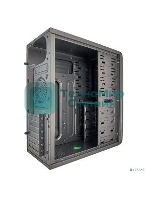 Компьютерный корпус ExeGate EX278402RUS Miditower ExeGate XP-329S Black, ATX, (без БП), 2хUSB, Audio
