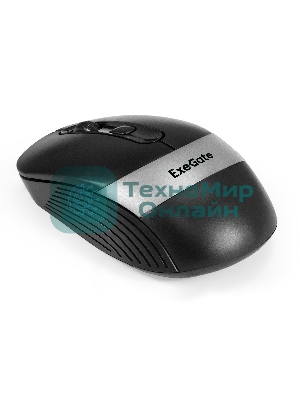 Мышь беспроводная ExeGate Professional Standard FG-10 черный, 1200 dpi, радиоканал, USB, кнопки - 4