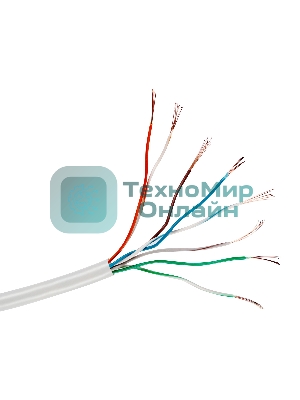 Кабель UTP 4 пары кат.5e Exegate CCA, многожильный, 305м pullbox, серый