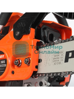 Пила цепная бензиновая PATRIOT PT 385, 38cc, 2.0л.с., шина 14
