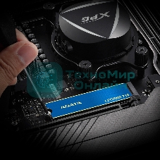 Накопитель SSD ADATA LEGEND 710, 256Gb, PCIe 3.0 x4, M.2 2280, NVMe, R/W 2100/1000, с радиатором