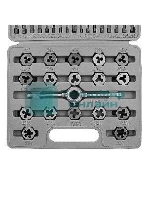 Набор метчиков и плашек Sparta м3-м12 40 предметов в пластиковом кейсе