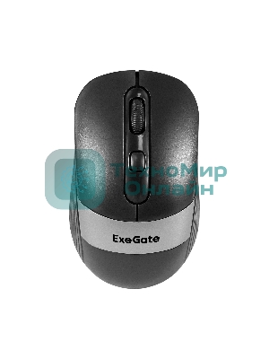 Мышь беспроводная ExeGate Professional Standard FG-10 черный, 1200 dpi, радиоканал, USB, кнопки - 4