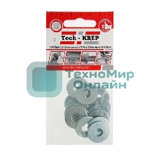 Шайба кузовная M8 цинк. DIN 9021 (уп.15шт) пакет Tech-Krep 103038