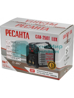 Сварочный аппарат Ресанта САИ-250Т LUX инвертор ММА DC 9.5кВт