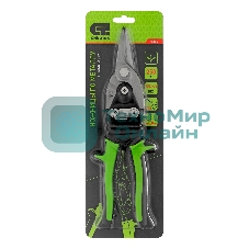 Ножницы по металлу Сибртех, 250 мм, прямой рез, сталь С55,двухкомпонентные рукоятки