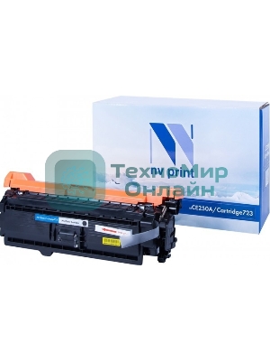 Картридж лазерный NVPrint совместимый HP CE250A/Canon 723 черный для LaserJet Color CM3530/CM3530fs/CP3525dn/CP3525n/CP3525x/Canon i-SENSYS LBP-7750Cdn (5000k)