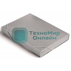Папка-короб на резинке Бюрократ -BA40/07GREY, пластик, 0.7мм, корешок 40мм, A4 серый