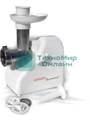 Мясорубка электрическая Белвар КЭМ-36/220-4-31 белый, 1000 Вт, 0.6 кг/мин, реверс, насадки - 4