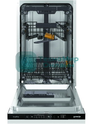 Встраиваемая посудомоечная машина Gorenje GV561D10, узкая, ширина 44.8см, полновстраиваемая, загрузка 11 комплектов