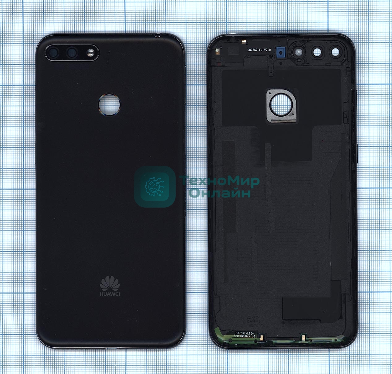 Задняя крышка для Huawei Y6 2018 черный