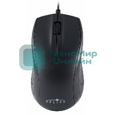 Мышь проводная Oklick 185M черный, 1200 dpi, USB, кнопки - 3