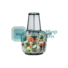 Измельчитель Centek CT-1395 Сталь 600Вт 2 скорости, стеклянная чаша 2,0л, разборные ножи, 4 лезвия