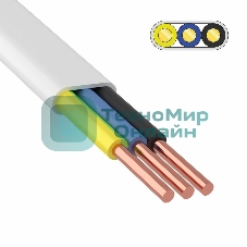 Провод ПБВВ/ПУСП 3x2,5 мм², 100 м ГОСТ 26445-85, ТУ 3551-021-38229892-2017