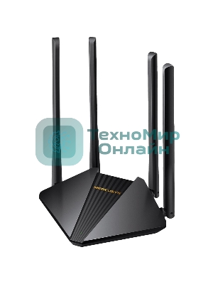 Wi-Fi роутер MERCUSYS MR30G, Wi-Fi 5, AC1200, 2.4/5ГГц, 2 LAN, черный