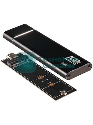 Внешний корпус AgeStar USB 3.1 Type-C M.2 NVME (M-key) AgeStar 31UBNV5C черный, алюминий, черный