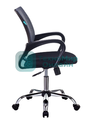 Кресло Бюрократ CH-695N/SL/DG/TW-11 темно-серый/черный, сетка, 120 кг, механизм качания