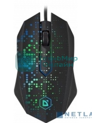 Мышь проводная Defender Event MB-754 черный, 1000 dpi, USB, кнопки - 3
