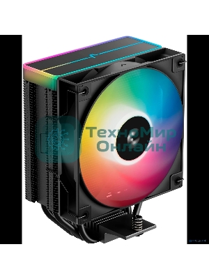 Кулер для процессора DEEPCOOL AG400 BK ARGb V2 черный 120мм алюминий+медь 2100rpm 31.6db 4-pin 220W 154мм