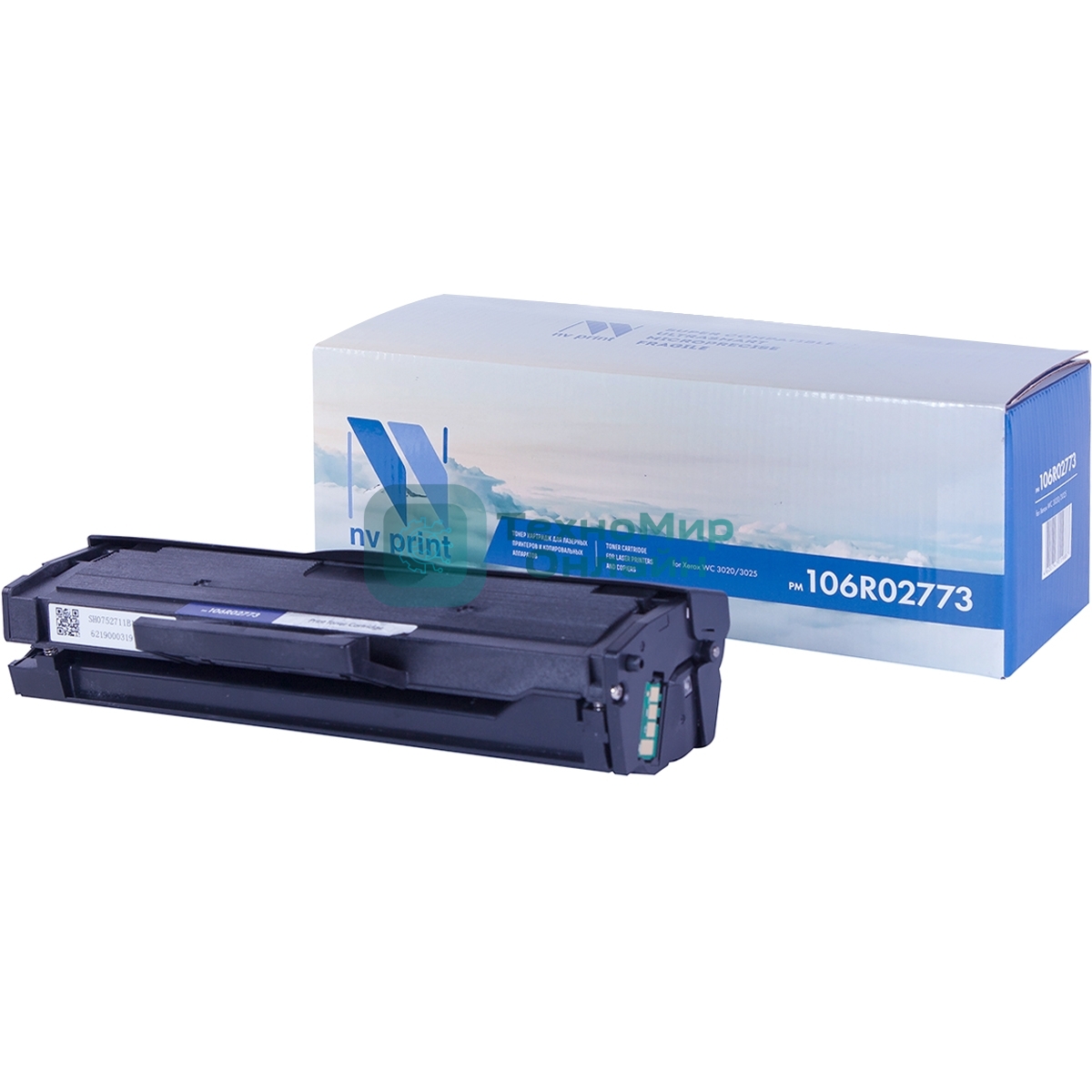 Картридж лазерный NVPrint NV-106R02773 (тип 106R02773), черный, 1500 стр., для Xerox Phaser 3020/WC 3025