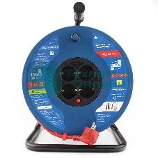 Удл. на пласт. катушке “Power Cube” IP20 16А 40м ПВС 3x1,5мм2 4 роз. с/з