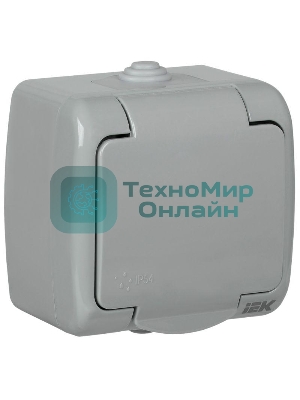 Розетка Iek ERA12-K03-16-54 РСш12-2-А 1-ая с з/к откр. уст. 16А IP54 AQUATIC