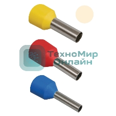 Наконечник-гильза изол. Е1012 10 кв.мм (уп. 100 шт) IEK UGN10-010-07-12