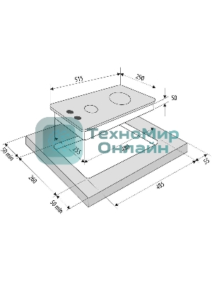 Газовая варочная панель Krona GALILEO 30 BL