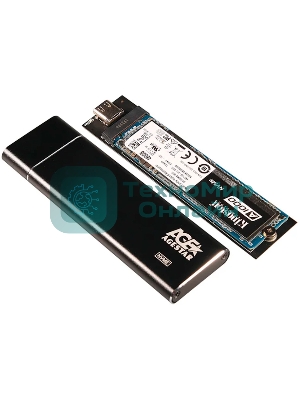 Внешний корпус AgeStar USB 3.1 Type-C M.2 NVME (M-key) AgeStar 31UBNV5C черный, алюминий, черный