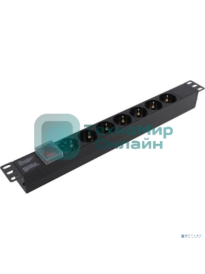 Блок розеток горизонтальный ExeGate ServerPro PDU-19H703 Al-7S-C20-SW, 19