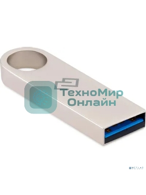 Флешка USB Digma DRIVE3 (DGFUL128A30SR), 128Gb, USB 3.0, R/W 70/30, серебристый