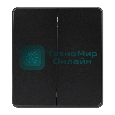 Выключатель Kranz ROUND 2 кл перекрестный (переключатель) 10А с/у оникс