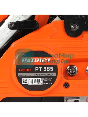 Пила цепная бензиновая PATRIOT PT 385, 38cc, 2.0л.с., шина 14