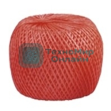 Шпагат полипропиленовый Сибртех 1200 текс, 1,7 мм, L 110 м, красный